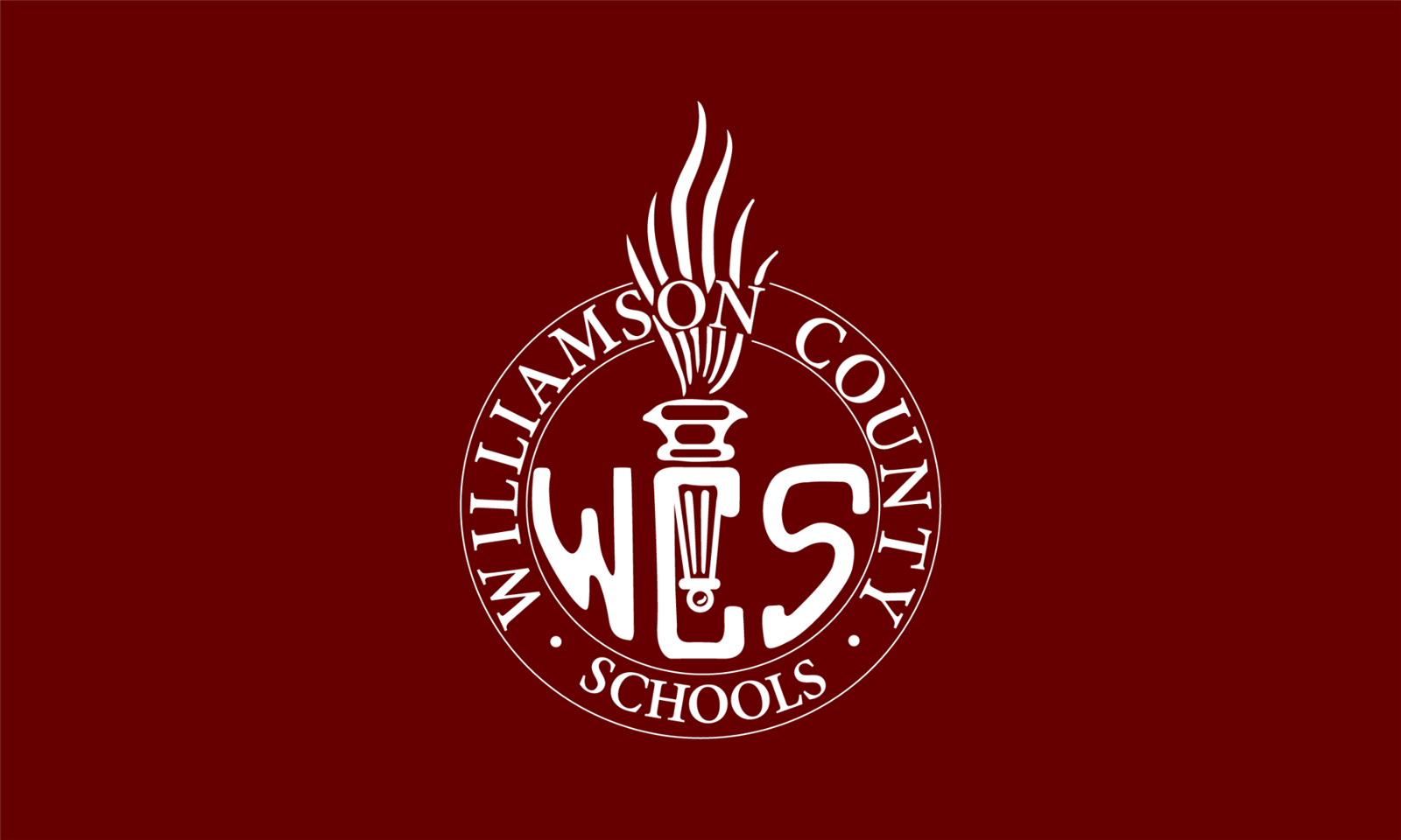 WCS Logo on red background
